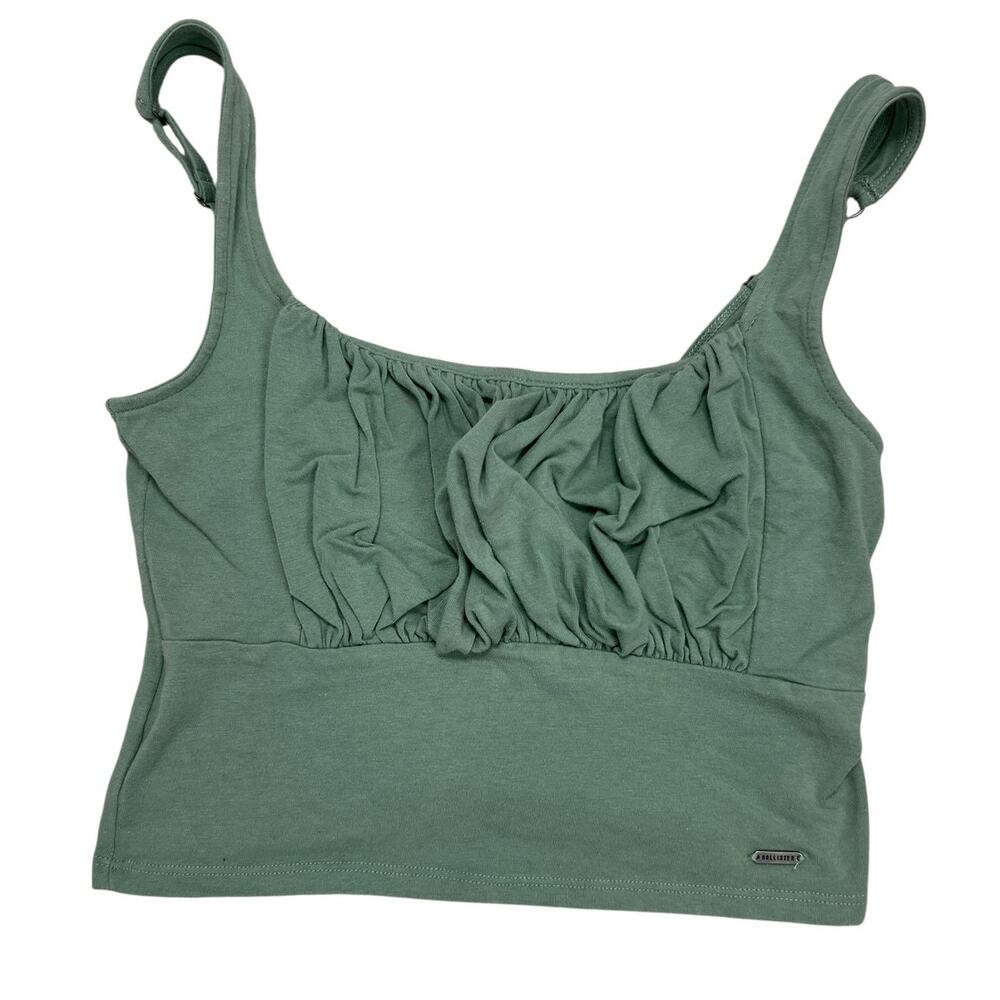 Hollister cropped tank top featuring a gathered scrunch front